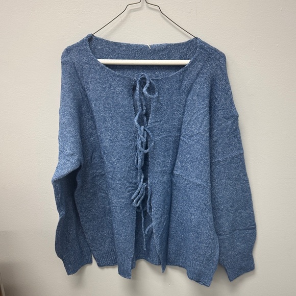 Blue Women's Sweater - Picture 3 of 5